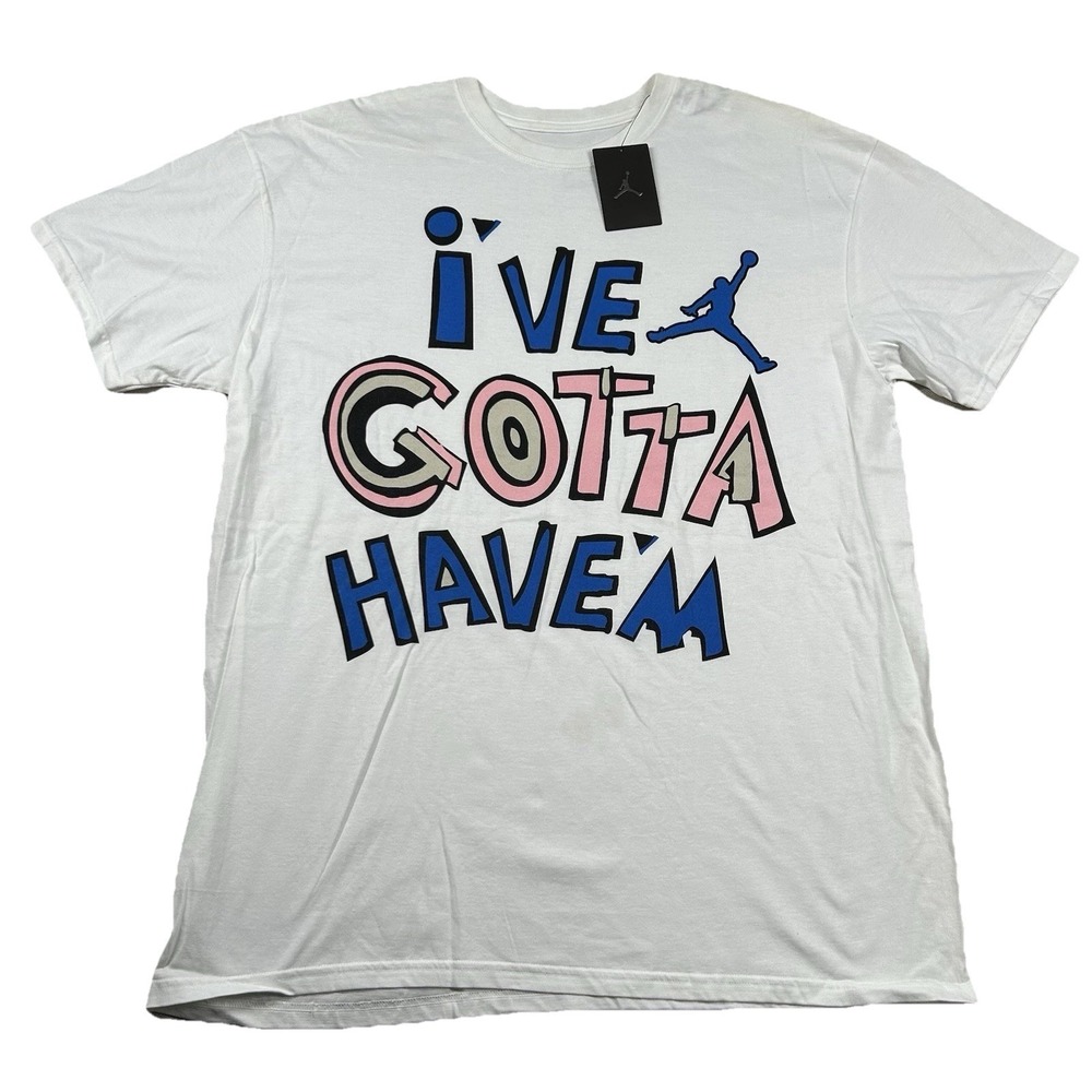 Jordan Shirt Mens 2xl Basketball Jumpman Ive Gotta Have'M Spell Out Graphic